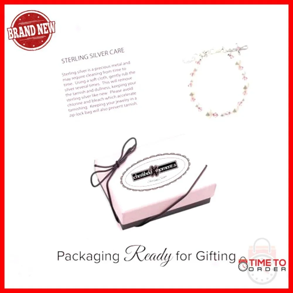 Sterling Silver Adjustable Bracelet with Pearls Crystals Cross Charm